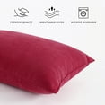 thumbnail image 6 of Ntbay 2 Pack Microfiber Ultra Soft Toddler Pillows, Machine Washable Travel Small Pillows with Excellent Resilience for Neck, Wrist, Lumbar and Knee Support, 13" x 18", Red, 6 of 6