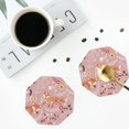 thumbnail image 5 of Kll Octagon Drink Coasters Set Of 4,Pu Leather Absorbent Coasters Set Decorative Coffee Cup Coasters Housewarming Gift For Home Decor-Beautiful Fox, 5 of 9