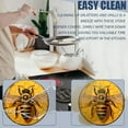 thumbnail image 3 of Electric Stove Burner Covers, Set of 4, Round Burner Cover,8 and 10 Inch,Elegant Bee on Honeycomb Surrounded By Blooming Flowers, 3 of 4