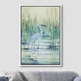 thumbnail image 2 of wall26 Framed Canvas Print Wall Art Watercolor Pastel Swamp Crane Bird Nature Wilderness Illustrations Modern Art Decorative Rustic Relax/Calm for Living Room, Bedroom, Office - 16"x24" Whi, 2 of 5