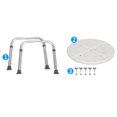 thumbnail image 4 of Silla de de Aleación de Aluminio Antideslizante Ajustable Silla para Ancianos Discapacitados O Aquellos en hogar después de La Cirugía Macarena Taburete de baño de altura ajustable, 4 of 8