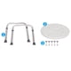 thumbnail image 4 of Taburete de baño Baoblaze ajustable deslizante altura 36-51 cm Diámetro 32 cm, 4 of 8