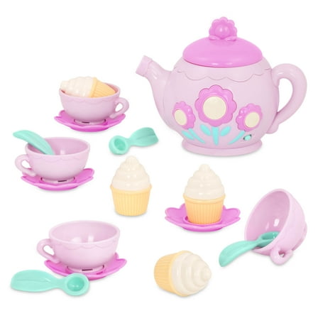 Battat La Dida Musical Tea Party Set with Cups  Cupcakes, Toddler and Preschool Toys