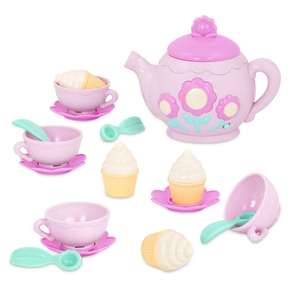 Battat La Dida Musical Tea Party Set with Cups  Cupcakes, Toddler and Preschool Toys
