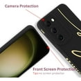 thumbnail image 2 of for Samsung Galaxy S23 Plus Case, Back Cute Plating Love Letter Graphic with Anti-Fall Lens Cameras Cover Protection Soft TPU Shockproof Anti-Fingerprint Phone Cases for Women Girls -Black, 2 of 12