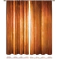 thumbnail image 2 of Orange Curtains 52Wx84H Inch Rod Pocket Abstract Rustic Retro Burnt Orange Striped Modern Vintage Ombre Curtains Bedroom Window Drapes Simple Printed Living Room Window Treatment, 2 of 5