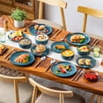 thumbnail image 5 of vancasso, 18 Piece Dinnerware Set, Stoneware Tableware Set For 6, Blue Dishes Plate, 5 of 8