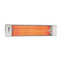 Eurofase Heating - 4000 Watt Electric Infrared Dual Element Heater-277 Voltage-Stainless Steel Finish-No Fascia Decorative Fascia