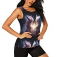 thumbnail image 2 of Lsque Fox Couple Printed Workout Tank Tops for Women, Athletic Sports Tank Tops, Compression Sleeveless Dry Fit Shirts,Sleeveless Yoga Shirt-X-Large, 2 of 9