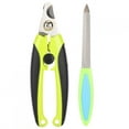 thumbnail image 1 of Cortaúñas para mascotas, tijeras, cortador, cuchillo afilador, kit de corte, mango antideslizante para gatos y perros (mango ondulado K109), 1 of 14