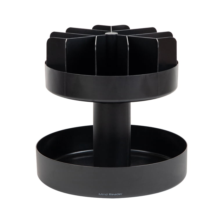 Mind Reader 2-Tier Snack Carousel Organizer, Black photo 7