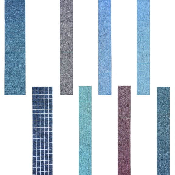 HOOWIFFY Washi Tapes Blue Washi Paper 8 Rolls Per Set 12 In