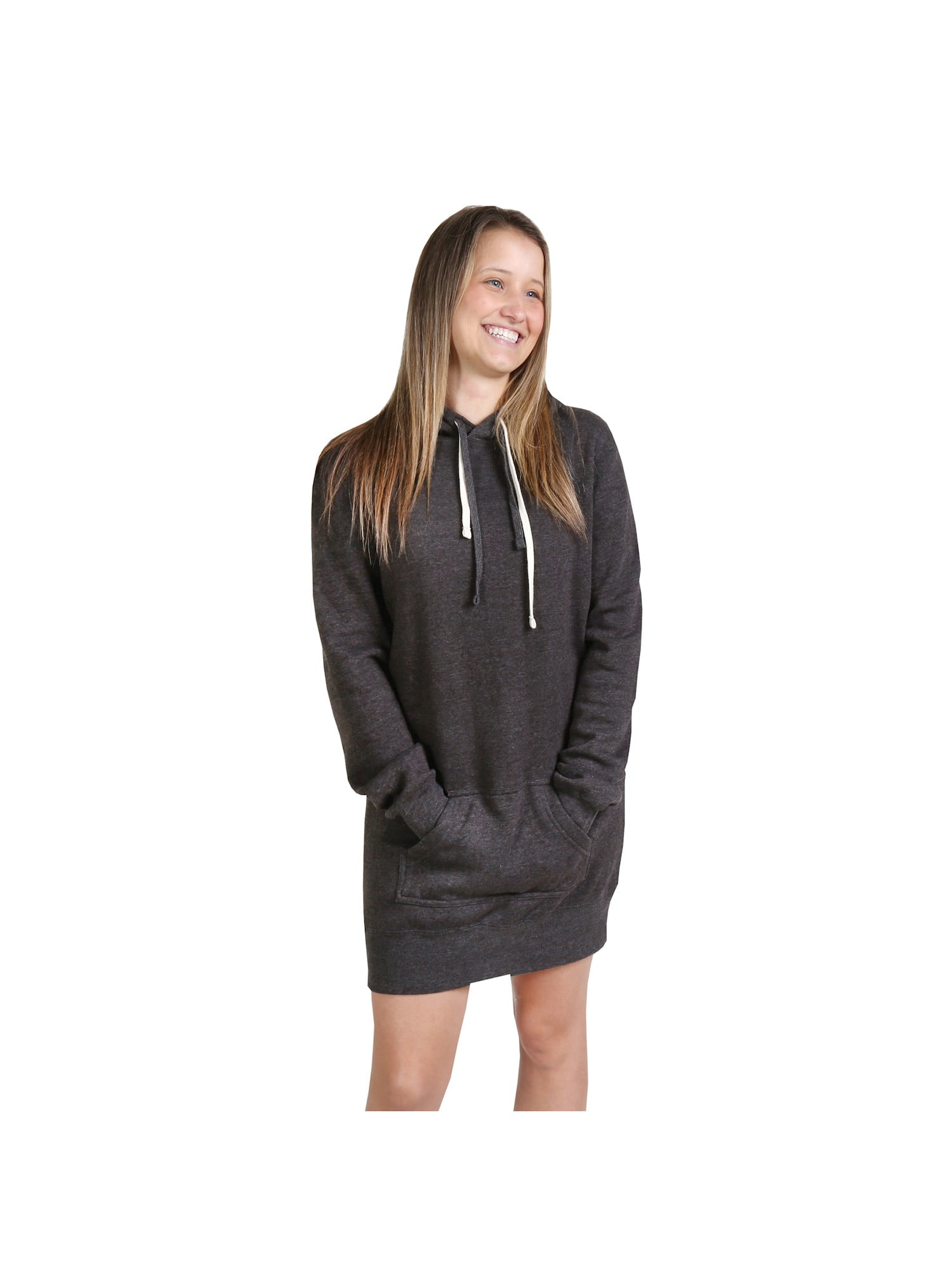 black hooded sweatshirt dress