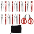 thumbnail image 2 of Ensemble d'Outils pour Fruits de Mer, Ciseaux en Acier Inoxydable avec Sac de Rangement pour Cuisine, 2 of 8