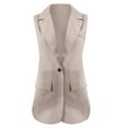 thumbnail image 6 of Usmixi Suit Vest for Women Blazer Vest for Women Office Business Single Breasted Lapel Sleeveless Suits Jackets Casual Solid Plus Size Pocket Suit Coats Vest, 6 of 6