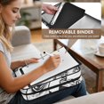 thumbnail image 5 of Haosy Accordion File Organizer Zipper Binder 500 Sheet 6-Tab Expanding File Folder Multi-Pocket 1.2 Inch 3 Ring Hand Drawn Camera, 5 of 7