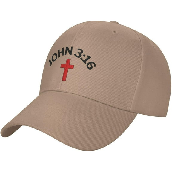 Christian Hat John 3 16 for God So Loved The World Scripture Jesus 2024 Christ Cross Baseball Cap Dad Tracker Hat