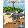 thumbnail image 5 of Fsddascl Farmhouse Door Outdoor Tablecloth - 54x80 Inch Rectangle Dining Table Cover, Vintage Abstract Country Wooden Door Waterproof Outdoor Table Cloth with Umbrella Hole & Zipper for Picnic/Patio, 5 of 7