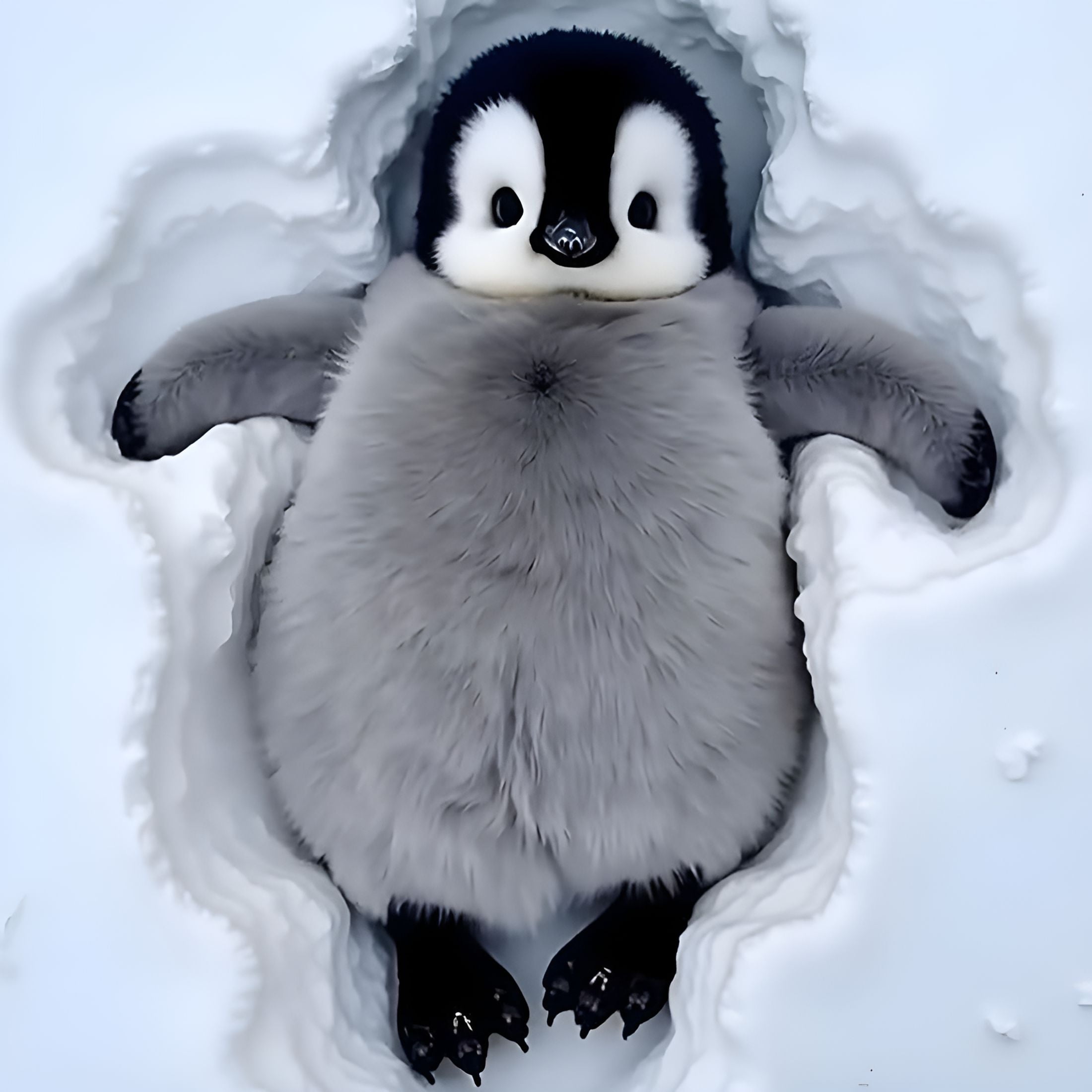 BESTSKY Super Realistic Plush Robot Penguin, Interactive Emotional Support Partner - Waddle(1Pcs)