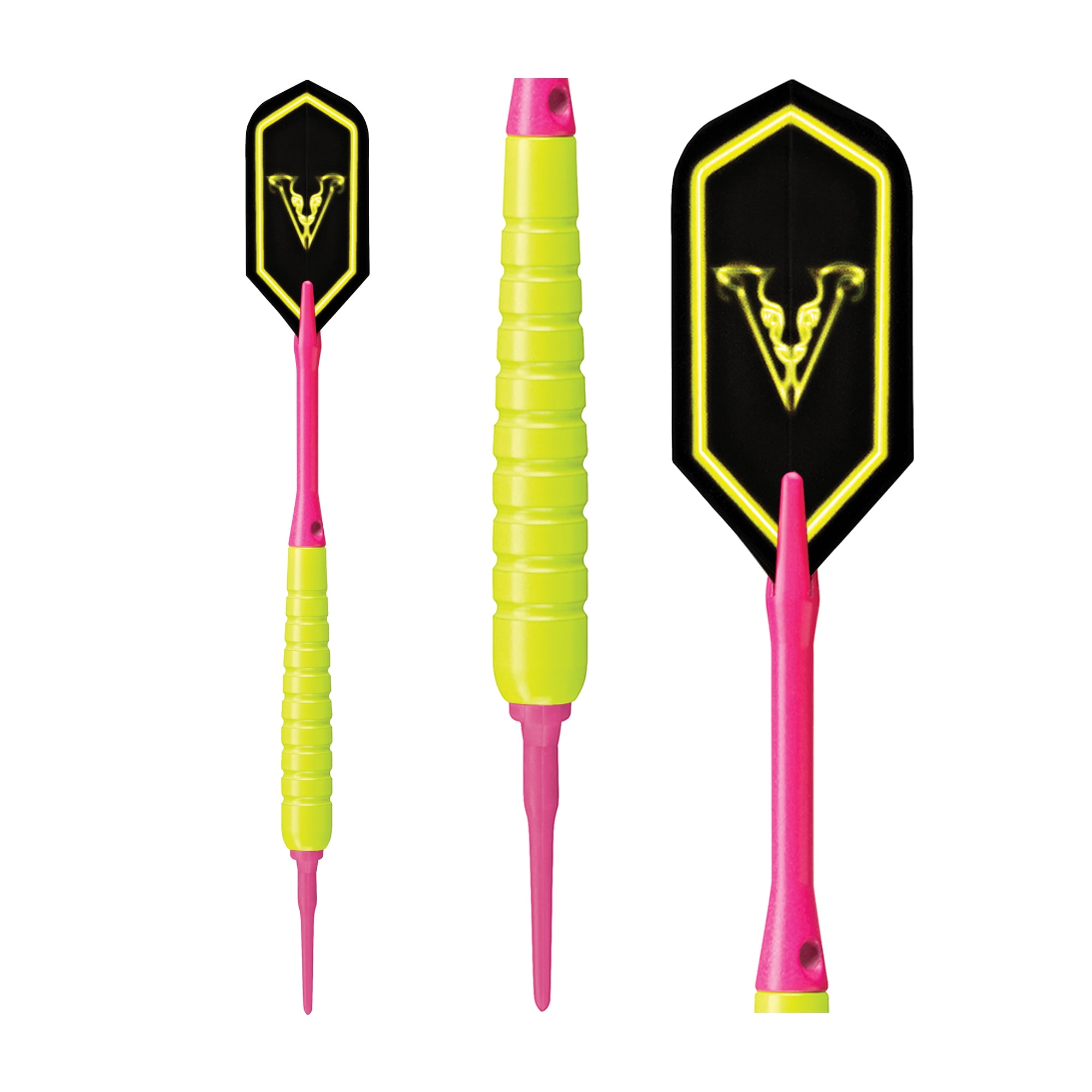 Viper V Glo 18 g Grooved Brass Barrel Soft-Tip Darts - 3-Pack Size: 18 Grams