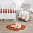 thumbnail image 2 of Sweet Jojo Designs Orange Boho Bohemian Boy Girl Baby Play Mat Tummy Time Activity Infant Playmat Playpen Teepee Floor Burnt Rust Ivory Off White Farmhouse Shabby Chic Designer Modern Tassel Fringe, 2 of 4
