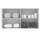 thumbnail image 3 of Alacena Gabinete Superior Cocina Madesa Glamy 120cm BN, 3 of 5