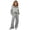 Gray, variant on HBGVBA Girls Fall 2 Piece Outfits Half Zip Long Sleeve Sweatshirt Wide Leg Sweatpants with Pockets Casual Matching Set,10-12 Years