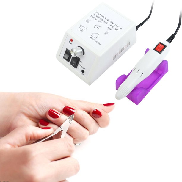 Electric Nail Drill Machine,Adjustable Nail File Machine Set for