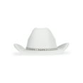 thumbnail image 2 of Justice Girls Cowboy Hat, White, 2 of 8