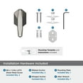 thumbnail image 6 of Amerock St. Vincent Brushed Nickel Single Prong Robe Hook, 6 of 9