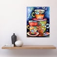 thumbnail image 2 of Kitchen Folk Art Mugs And Cups Large Wall Art Poster Print Thick Paper 18X24 Inch, 2 of 5