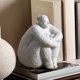 thumbnail image 1 of Estatua de señora estatuilla escultura de mujer decoración moderna artes regalos para el hogar centro de mesa de poliresina manualidades gris 7,1 pulgadas, 1 of 5