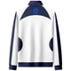 thumbnail image 3 of Protagonista del anime Reo Nagi Bachira Isagi Chigiri Disfraz de rol para hombre y mujer, uniforme azul y blanco con cierre de cremallera., 3 of 5