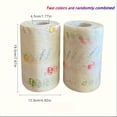 thumbnail image 3 of 50 100 uds/rollo de paños de cocina absorbentes, papel de cocina grueso, uso seco y húmedo, patrón aleatorio no graso para limpieza de fregaderos, lavavajillas,100 piezas 1 rollo, 3 of 5