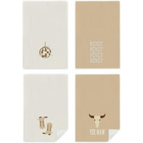 Fall Kitchen Dish Towel 18 x 26 Inch Floral Pumpkin Dishcloth Rustic Autumn Farmhouse Hand Drying Tea Towel for Thanksgiving Cooking Baking, Set of 2