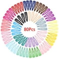 thumbnail image 3 of 80PCS Hair Clips, Non-Slip Metal Hair Barrettes Colorful Small Snap Barrettes Hairstyles Braid Bangs Hairpins Mini Hair Clips Fashion Cute Hair Accessories for Women Girls Toddler Kids Type 1, 3 of 5