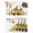 White, variant on Gnomes Sunflower Placemats Set of 4, Bees Branches Floral Wooden Placemats for Dining Table, Place Mats for Kitchen Tabletop, Waterproof Wipeable Dining Table Mats Set