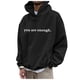 thumbnail image 4 of MHFRRA Sudadera con Capucha y Estampado de Moda para Hombre Negro, 4 of 4
