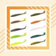 thumbnail image 4 of Cebo de pesca Soidarity Gusano suave de 75mm cola en T 6 uds, 4 of 6