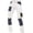 White, variant on Men’s Heavy Duty Cargo Work Pants – Cordura Reinforced Knees, Multi‑Pocket Utility Trousers for Construction