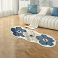 thumbnail image 4 of Floral Design Long Carpet for Home Soft Wool Area Rug Comfortable Floor Mat Living Room Bedroom Hallway, 4 of 6
