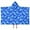 Blue Butterfly Blue, variant on Blue Butterfly Blue Pattern Hooded Bath Towel,50"x30" for Ages 3 To 12 Kids, Quick Dry Lightweight Soft Microfiber Hood Beach Towel Cover Up for Kids