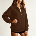 thumbnail image 6 of Hurxie Womens Zip Up Sweatshirt Full-zip Fleece Track Jackets Fall Fashion Outfits Winter Clothes with Pockets, 6 of 6