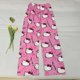 thumbnail image 4 of Pantalones para caminar pijamas de dibujos animados para mujer verano fino suelto nuevo estilo hogar casual verano pantalones con aire acondicionado se pueden usar afuera, 4 of 5