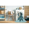 thumbnail image 2 of Ahgly Company Machine Washable Indoor Rectangle Transitional Dark Cyan Green Area Rugs, 7' x 10', 2 of 7
