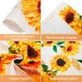 thumbnail image 3 of 3Pcs Valance and Tier Curtains for Windows Sunflower Kitchen Curtain Set Light Filtering with Wide Rod Pocket Polyester Kitchen Curtains Machine Washable for Kitchen Cafe Living Room, 3 of 8