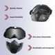 thumbnail image 4 of Máscara deportiva retro de dos piezas, casco resistente al viento y gafas., 4 of 5