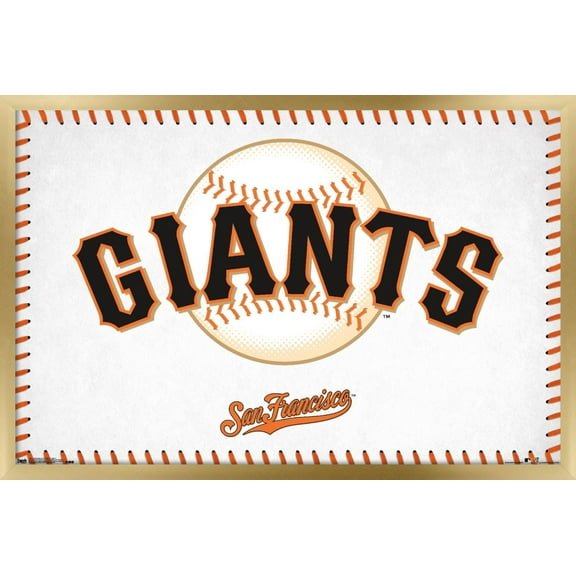 MLB San Francisco Giants - Logo 17 Wall Poster, 14.725" x 22.375", Framed