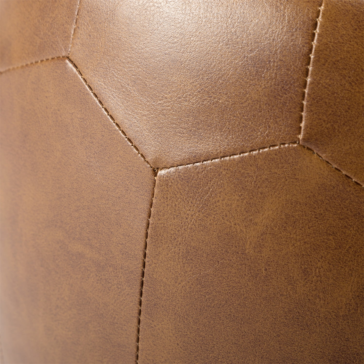 Kadyn 17.3" Round Ottoman, Small Step Stool for Couch, Desk, Modern PU Upholstered Footstool for Living Room, Brown Kadyn 17.3" Round Ottoman, Small Step Stool for Couch, Desk, Modern PU Upholstered Footstool for Living Room, Brown
