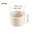 thumbnail image 2 of Unique Bargains 25mm PVC Pipe Cap Fitting, Slip End Caps DWV(Drain Waste Vent) White 6 Pcs, 2 of 2